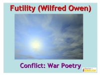 Futility (Wilfred Owen)